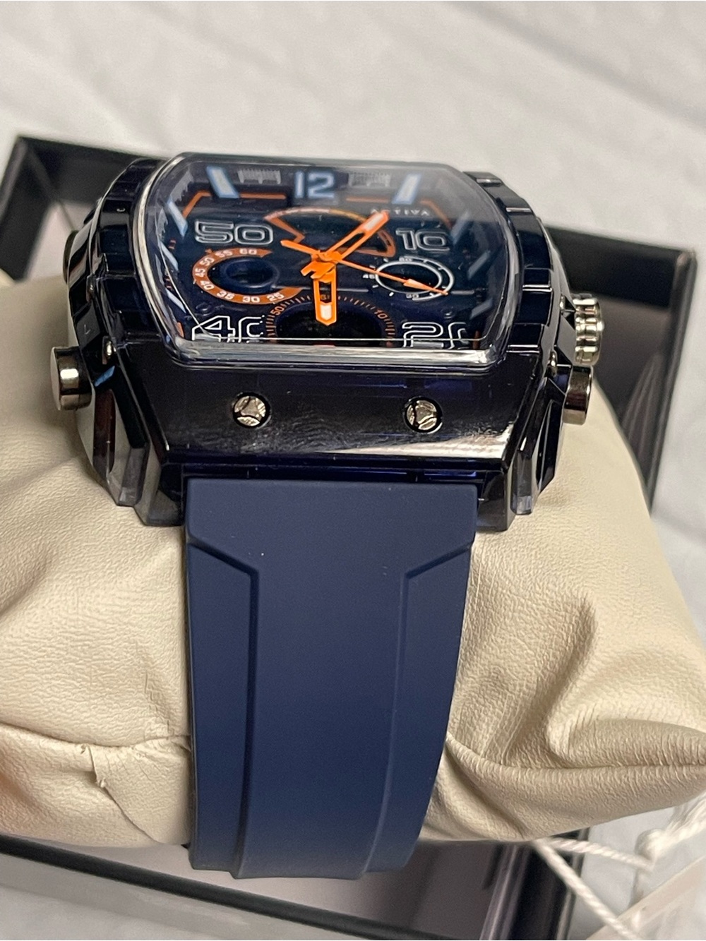 Activa X Invicta Digital Essentials Men's Watch - 45mm. Dark Blue & Orange NEW - Picture 8 of 12